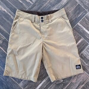 Quiksilver Men's Khaki Hybrid Shorts Size 30 Beach Casual Golf